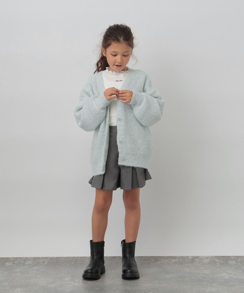 GLOBAL WORK（グローバルワーク）の「温度調節テレコメロー長袖/603695（Tシャツ/カットソー・キッズ・ライトパープル/ブラック/ライトブルー/ホワイト・160cm/130cm/150cm/140cm）」の6枚目の写真