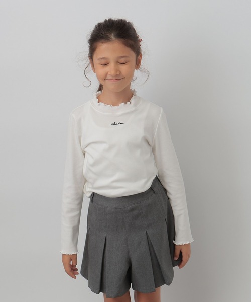 GLOBAL WORK（グローバルワーク）の「温度調節テレコメロー長袖/603695（Tシャツ/カットソー・キッズ・ライトパープル/ブラック/ライトブルー/ホワイト・160cm/130cm/150cm/140cm）」の7枚目の写真