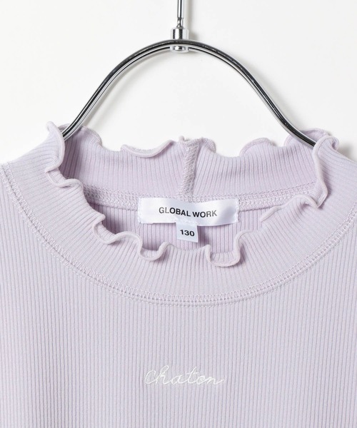 GLOBAL WORK（グローバルワーク）の「温度調節テレコメロー長袖/603695（Tシャツ/カットソー・キッズ・ライトパープル/ブラック/ライトブルー/ホワイト・160cm/130cm/150cm/140cm）」の14枚目の写真
