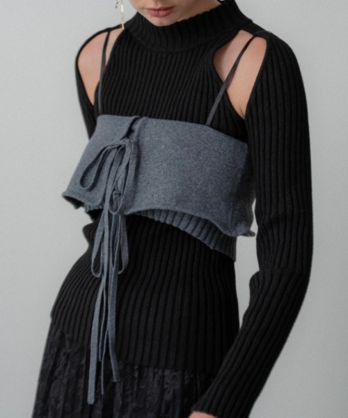 セール】two-way bustier knit camisole（キャミソール）｜MAISON 