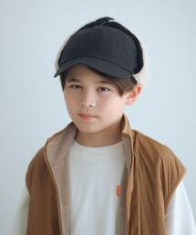 halo commodity（ハロ　コモディティー）の「【別注】＜halo commodity＞耳あて付き キャップ / キッズ（キャップ）」
