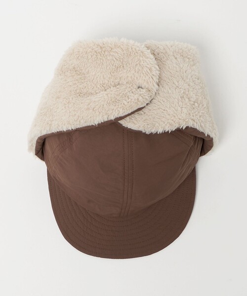 halo commodity（ハロ　コモディティー）の「【別注】＜halo commodity＞耳あて付き キャップ / キッズ（キャップ・キッズ・ブラック/ダークブラウン・FREE(53-55cm)）」の7枚目の写真