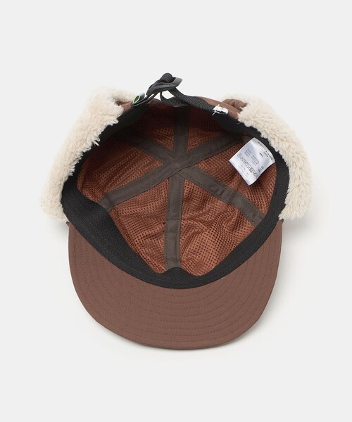 halo commodity（ハロ　コモディティー）の「【別注】＜halo commodity＞耳あて付き キャップ / キッズ（キャップ・キッズ・ブラック/ダークブラウン・FREE(53-55cm)）」の8枚目の写真