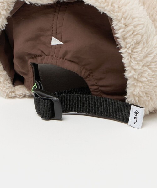 halo commodity（ハロ　コモディティー）の「【別注】＜halo commodity＞耳あて付き キャップ / キッズ（キャップ・キッズ・ブラック/ダークブラウン・FREE(53-55cm)）」の9枚目の写真