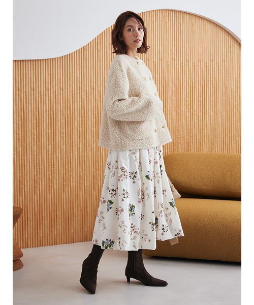 ミラオーウェン　Mila Owen 金釦カールファージャケット　今期NEW 金釦カールファージャケット | ミラ オーウェン(Mila Owen) | マルイ