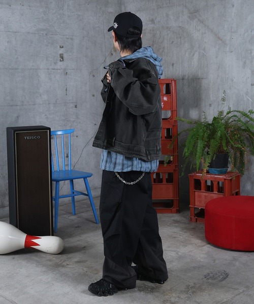 ILL'S(イルズ)の「AW フェード加工 バルーンパンツ メンズ レディース ユニセックス 【ILL'S】(その他パンツ・メンズ・ブラック・L/M)」の17枚目の写真