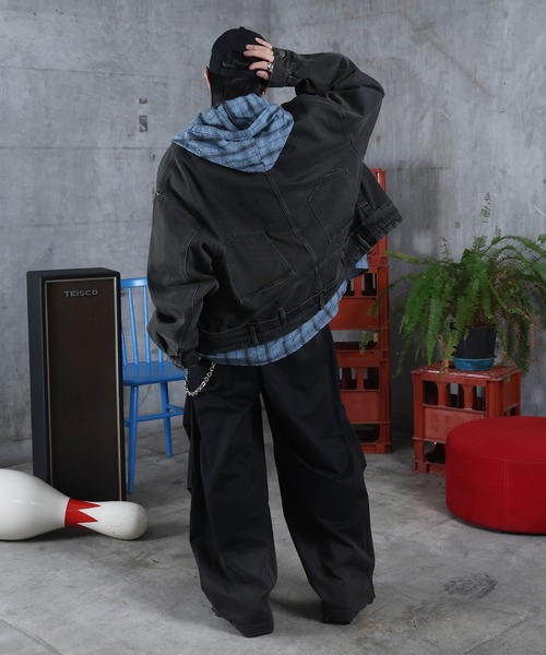 ILL'S(イルズ)の「AW フェード加工 バルーンパンツ メンズ レディース ユニセックス 【ILL'S】(その他パンツ・メンズ・ブラック・L/M)」の21枚目の写真