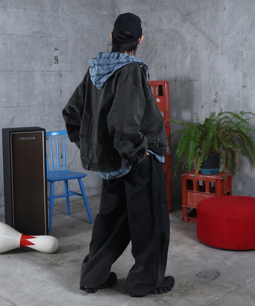 ILL'S(イルズ)の「AW フェード加工 バルーンパンツ メンズ レディース ユニセックス 【ILL'S】(その他パンツ・メンズ・ブラック・L/M)」の20枚目の写真