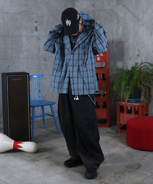 ILL'S(イルズ)の「AW フェード加工 バルーンパンツ メンズ レディース ユニセックス 【ILL'S】(その他パンツ・メンズ・ブラック・L/M)」の8枚目の写真