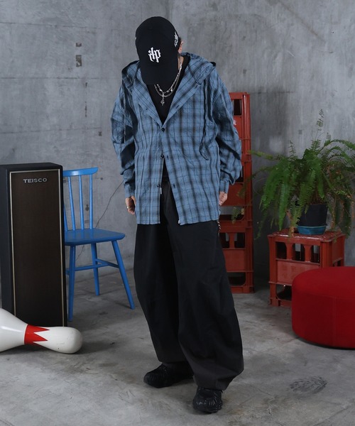 ILL'S(イルズ)の「AW フェード加工 バルーンパンツ メンズ レディース ユニセックス 【ILL'S】(その他パンツ・メンズ・ブラック・L/M)」の9枚目の写真