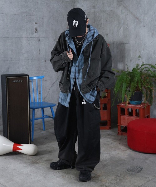 ILL'S(イルズ)の「AW フェード加工 バルーンパンツ メンズ レディース ユニセックス 【ILL'S】(その他パンツ・メンズ・ブラック・L/M)」の16枚目の写真