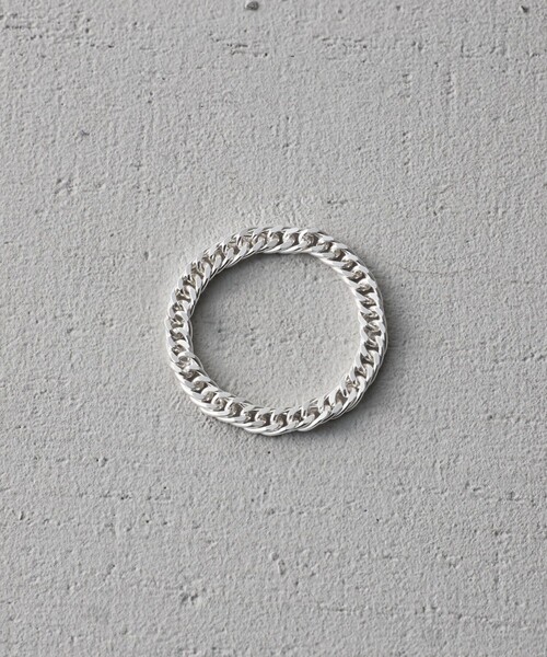 and cloud（アンドクラウド）の「Double Rope Chain Ring（リング・レディース・シルバー・#16/#12/#8）」の2枚目の写真