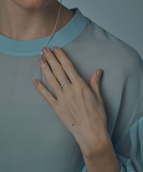 and cloud（アンドクラウド）の「Double Rope Chain Ring（リング・レディース・シルバー・#16/#12/#8）」の3枚目の写真