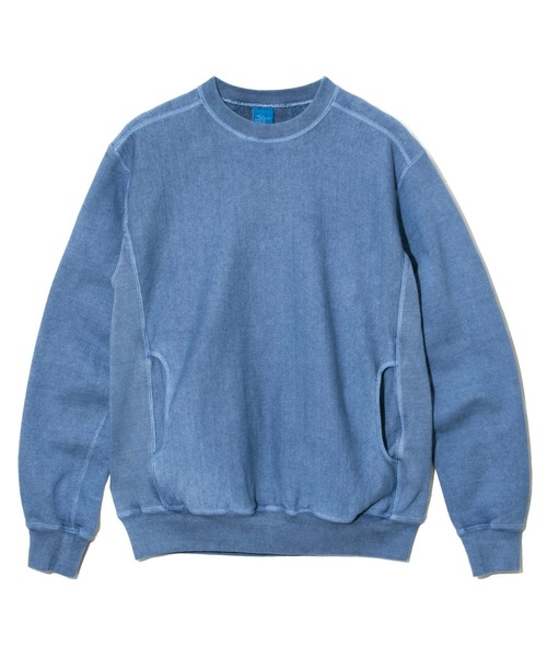 Good On(グッドオン)の「Good On/グッドオン HEAVY CREW SWEAT(スウェット・メンズ・ブルー系その他/ブラック/ナチュラル/ブルー系・MEDIUM/LARGE/X-LARGE)」の4枚目の写真