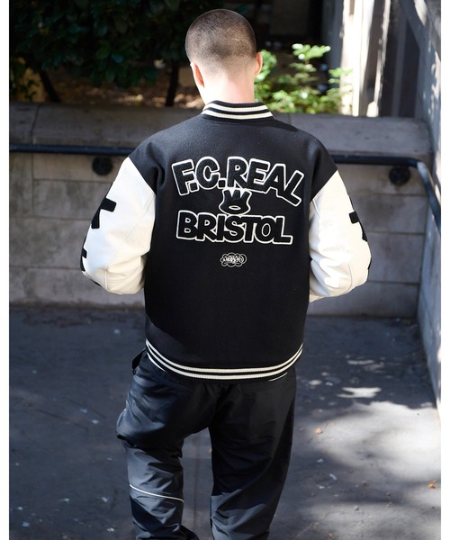 F.C.Real Bristol（エフシーレアルブリストル）の「ERIC HAZE: VARSITY JACKET（スタジャン・メンズ・ブラック・SMALL/MEDIUM/LARGE/X-LARGE/XX-LARGE）」の4枚目の写真