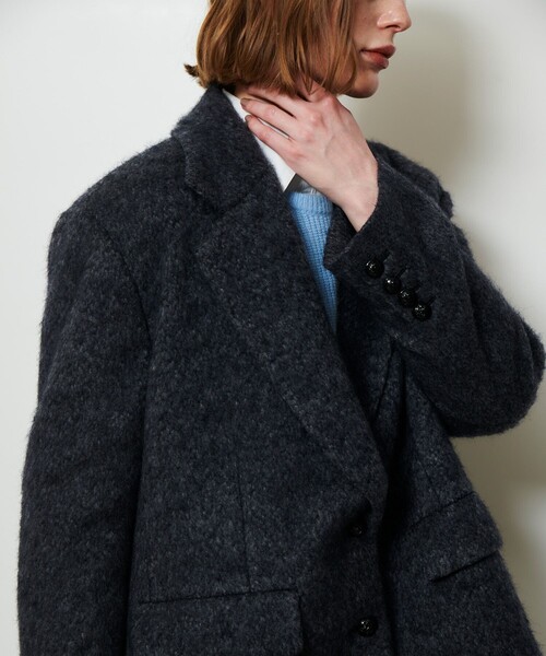 セール】シャギーハーフコート（チェスターコート）｜allureville