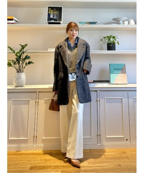 セール】シャギーハーフコート（チェスターコート）｜allureville