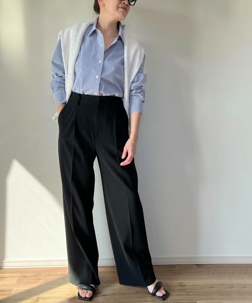 Trefle blanc（トレフルブラン）の「【original】supimacotton regularcollar shirt（シャツ/ブラウス・レディース・ブルー・FREE）」の5枚目の写真