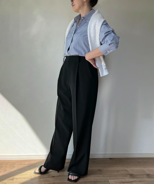Trefle blanc（トレフルブラン）の「【original】supimacotton regularcollar shirt（シャツ/ブラウス・レディース・ブルー・FREE）」の6枚目の写真