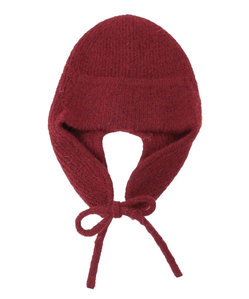 earth music&ecology（アースミュージックアンドエコロジー）の「モヘヤタッチイヤーフラップビーニー（ニットキャップ/ビーニー・レディース・レッド/杢グレー/アイボリー・FREE）」の20枚目の写真