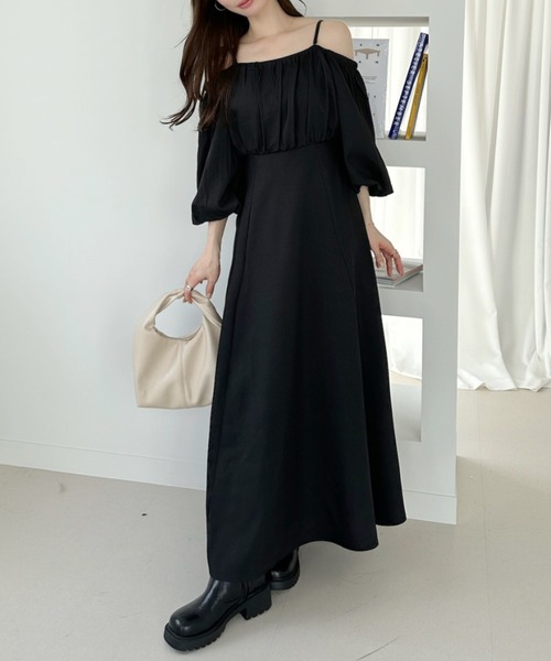 26SS 先行予約】2way ボリュームスリーブ コルセット風レースアップ