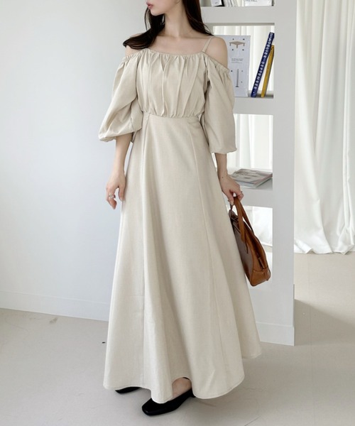 26SS 先行予約】2way ボリュームスリーブ コルセット風レースアップ