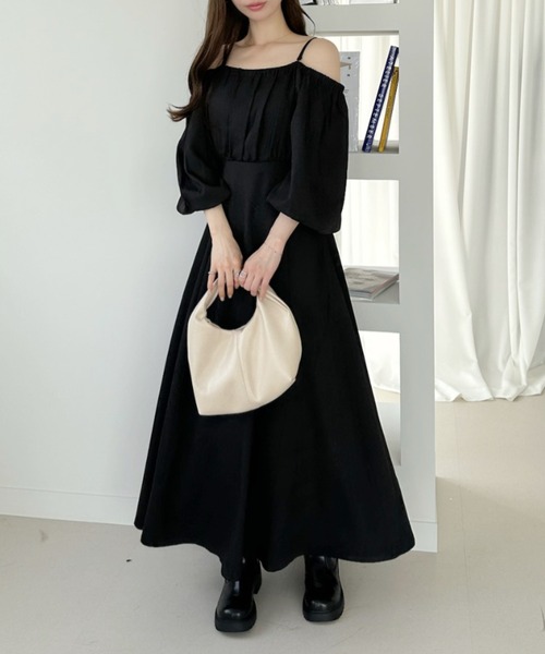 26SS 先行予約】2way ボリュームスリーブ コルセット風レースアップ