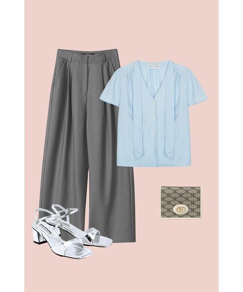 AVANDRESS(アバンドレス )の「Two-Tuck Slacks 101 GREY(スラックス・レディース・グレー・SMALL/MEDIUM/LARGE)」の10枚目の写真
