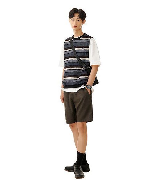 MUSINSA STANDARD（ムシンサスタンダード）の「リラックスフィットクルーネックTシャツ2 [クリーム]（Tシャツ/カットソー・メンズ・その他・MEDIUM/LARGE/X-LARGE/XX-LARGE/XXX-LARGE/SMALL）」の7枚目の写真