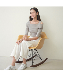 スウェット オフショルダー」に該当するトップスファッション通販