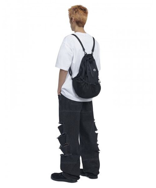 NOMANUAL（NOMANUAL）の「C.B STRING BAG - BLACK（バックパック/リュック・レディース・その他・FREE）」の22枚目の写真