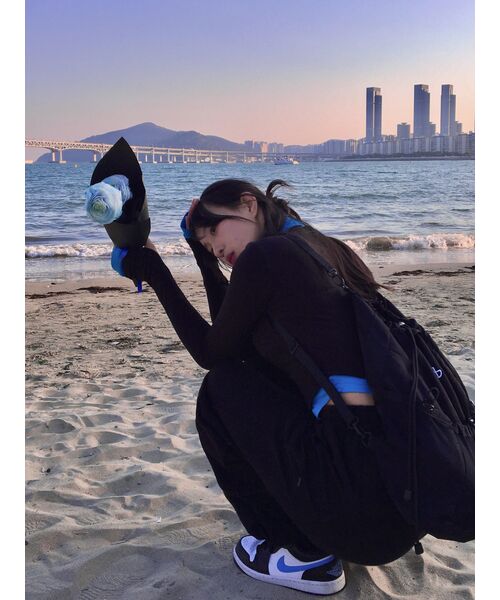 NOMANUAL（NOMANUAL）の「C.B STRING BAG - BLACK（バックパック/リュック・レディース・その他・FREE）」の6枚目の写真
