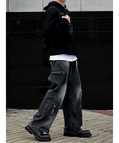 NOMANUAL（NOMANUAL）の「C.B STRING BAG - BLACK（バックパック/リュック・レディース・その他・FREE）」の9枚目の写真