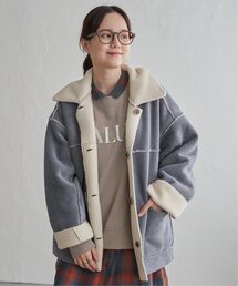 LBC | 【※数量限定※】ボアコーデュロイリバーシブル襟付きジャケット(ブルゾン)
