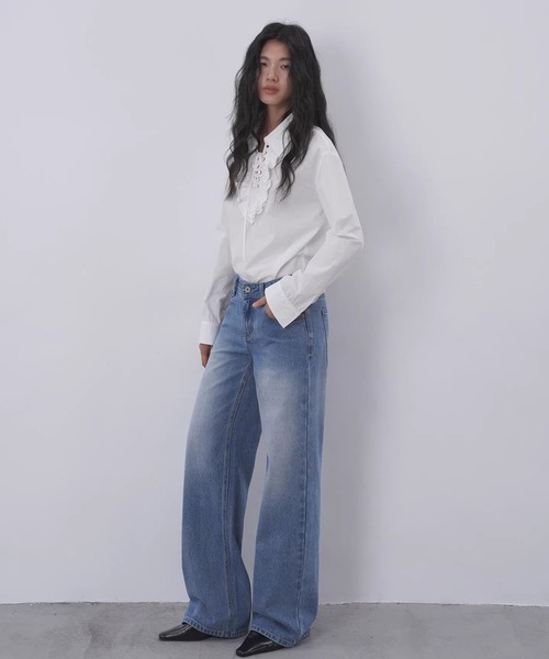 EIGHTHMONTH(エイスマンス)の「ワイドストレートデニム EM26s007【EIGHTHMONTH】(デニムパンツ・レディース・ブルー・S/M/L)」の19枚目の写真