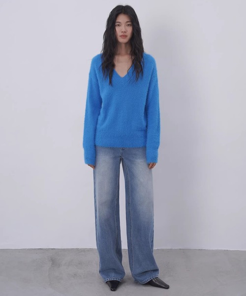 EIGHTHMONTH(エイスマンス)の「ワイドストレートデニム EM26s007【EIGHTHMONTH】(デニムパンツ・レディース・ブルー・S/M/L)」の20枚目の写真