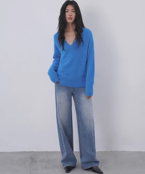 EIGHTHMONTH(エイスマンス)の「ワイドストレートデニム EM26s007【EIGHTHMONTH】(デニムパンツ・レディース・ブルー・S/M/L)」の21枚目の写真