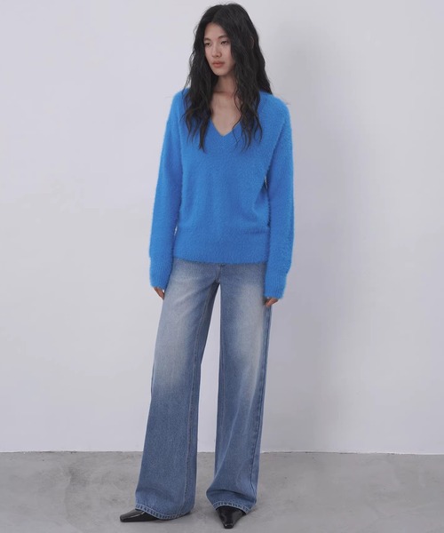 EIGHTHMONTH(エイスマンス)の「ワイドストレートデニム EM26s007【EIGHTHMONTH】(デニムパンツ・レディース・ブルー・S/M/L)」の22枚目の写真