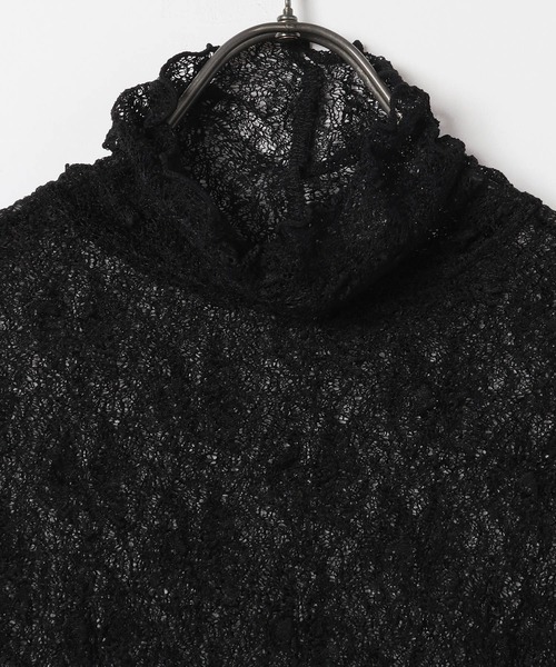 GEORGE'S（ジョージズ）の「レースタートル（Tシャツ/カットソー・レディース・アイボリー/ブラック/ベージュ・MEDIUM）」の11枚目の写真