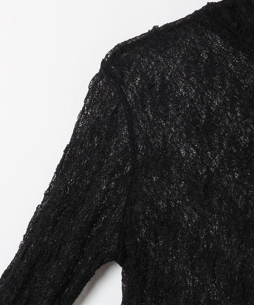 GEORGE'S（ジョージズ）の「レースタートル（Tシャツ/カットソー・レディース・アイボリー/ブラック/ベージュ・MEDIUM）」の12枚目の写真