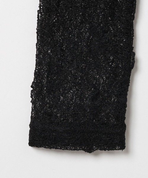 GEORGE'S（ジョージズ）の「レースタートル（Tシャツ/カットソー・レディース・アイボリー/ブラック/ベージュ・MEDIUM）」の13枚目の写真