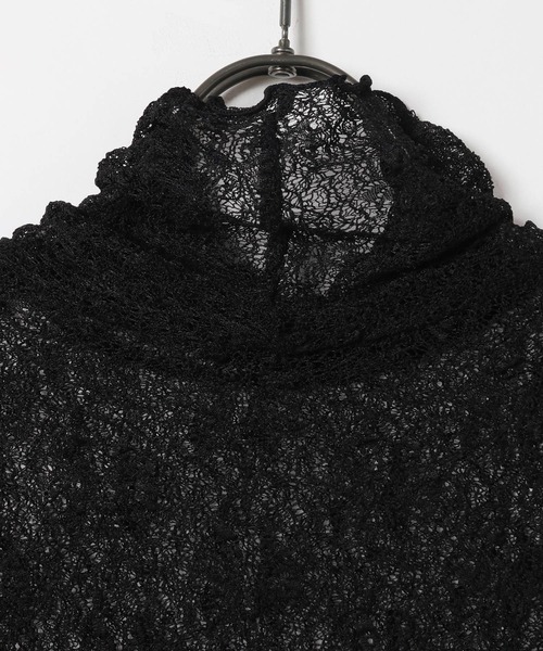 GEORGE'S（ジョージズ）の「レースタートル（Tシャツ/カットソー・レディース・アイボリー/ブラック/ベージュ・MEDIUM）」の15枚目の写真