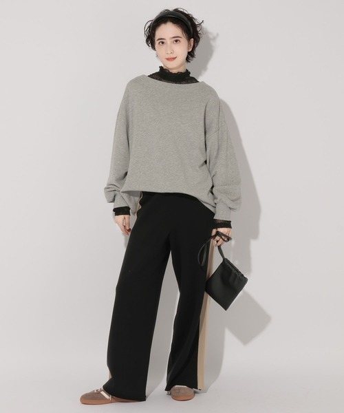 GEORGE'S（ジョージズ）の「レースタートル（Tシャツ/カットソー・レディース・アイボリー/ブラック/ベージュ・MEDIUM）」の19枚目の写真