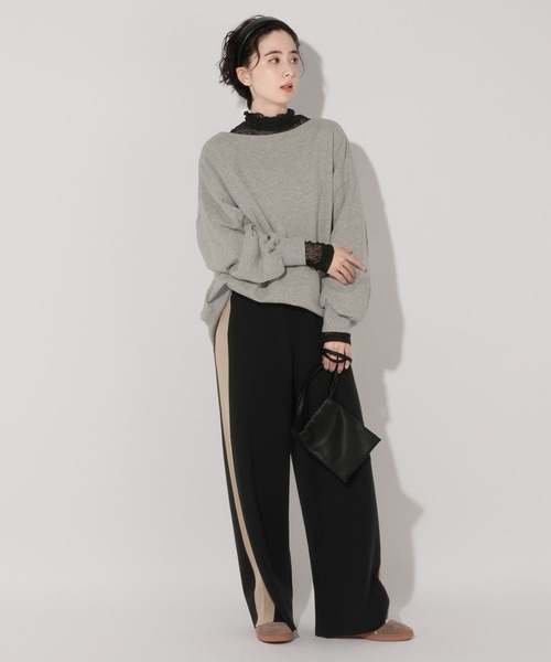 GEORGE'S（ジョージズ）の「レースタートル（Tシャツ/カットソー・レディース・アイボリー/ブラック/ベージュ・MEDIUM）」の22枚目の写真