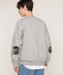 [UNISEX]エルボーカモドットスマイルマンツーマン_グレー