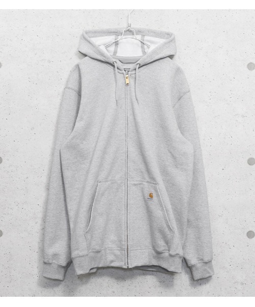 Carhartt（カーハート）の「Carhartt カーハート K122 ミッドウェイト ジップフロント スウェットパーカー（スウェット・メンズ・ブラック/チャコールグレー/ネイビー/グレー・L/XL/S/M）」の3枚目の写真