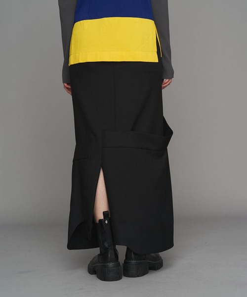 UN3D./アンスリード】INSERT DESIGN SK/インサート デザインスカート