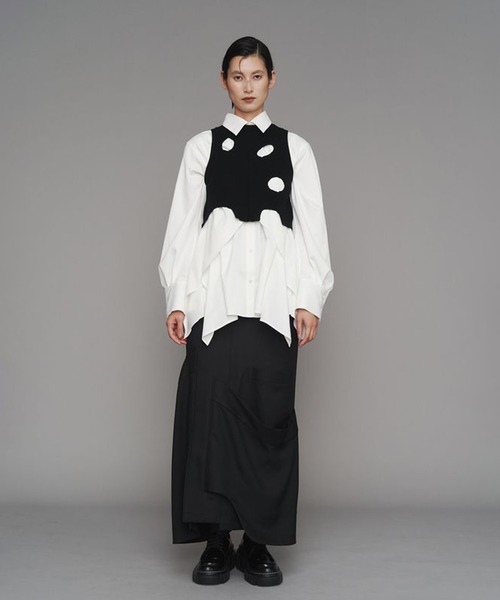 UN3D./アンスリード】INSERT DESIGN SK/インサート デザインスカート