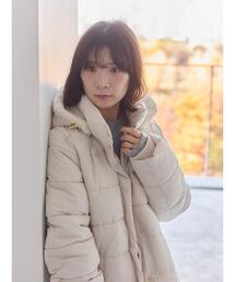 Samansa Mos2 blue | スタイルアップパデットコート(その他アウター)