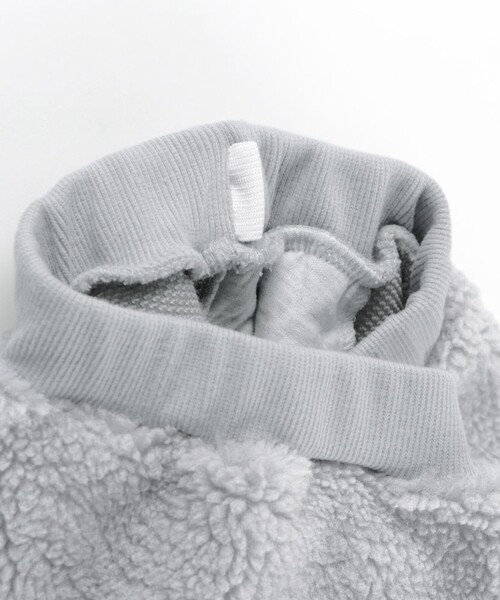 BRANSHES（ブランシェス）の「【セットアップ対応】リボン総柄刺繍×ボアスカート（スカート・キッズ・グレー/アイボリー・80/100/90/150/110/120/130/140）」の7枚目の写真